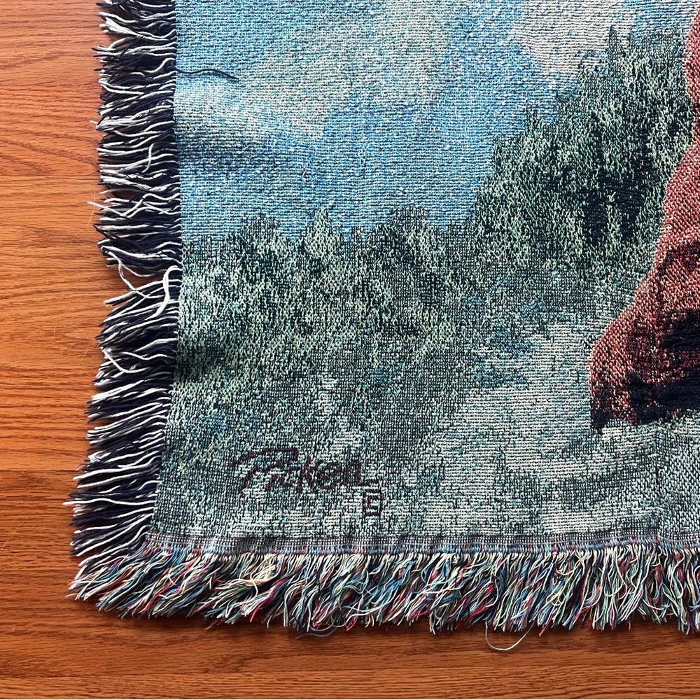Dachshund 44x56 Tapestry Woven Throw Blanket Weiner Dog Brown Linda Picken - Picture 2 of 4
